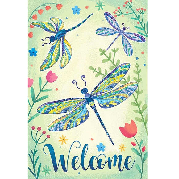 Other - Garden Flag- New Spring Dragonfly